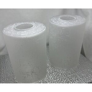 2 Pack ✨White Linen Glass Lamp Shade Replacement Globe Covers✨For Light Fixture